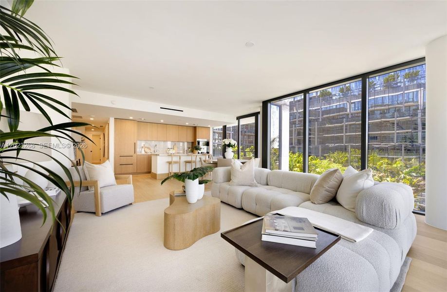 Furnished interior view inside a new home in , Bay Harbor Islands (Image 40).