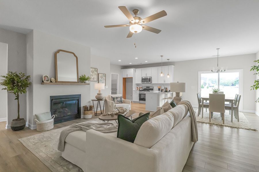Representative furnished interior of a home built from the Clarion by Caviness & Cates Communities in Maggie Way, Wendell (Image 19).