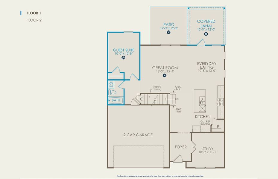 Hampton Floor Plan, Quick Move-In Home, Floor 1