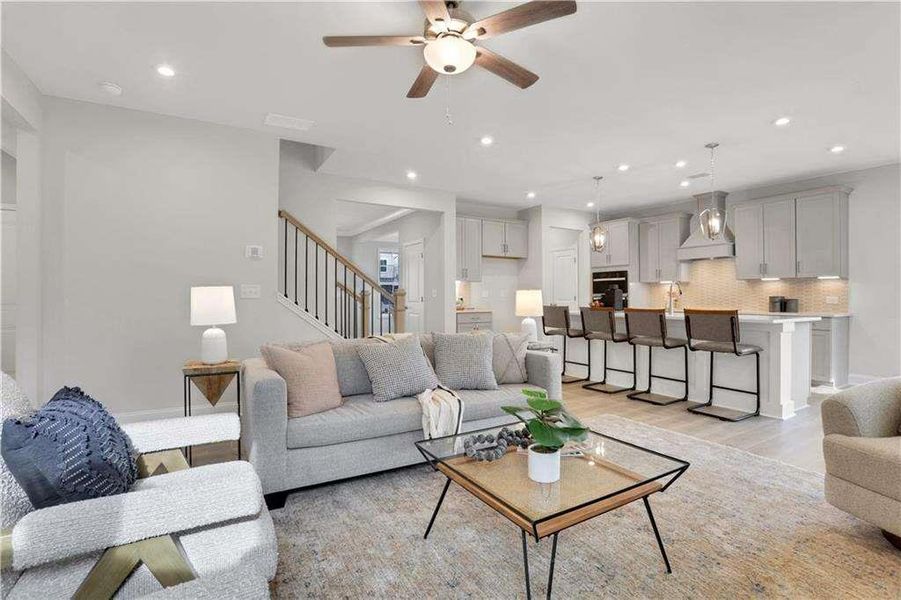 Furnished interior view inside a new home in The Paddocks at Doc Hughes, Buford (Image 13).