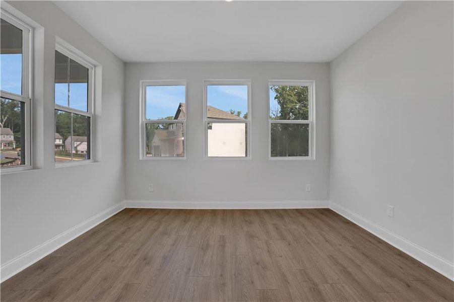 Spacious, unfurnished interior of a new home in Cambridge at Steels Bridge, Canton (Image 42).