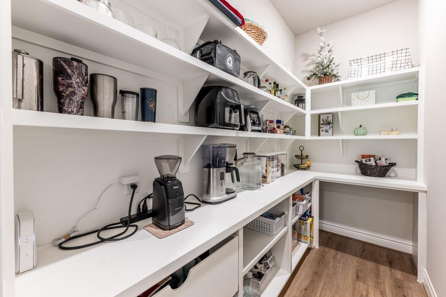 Functional and custom walk in pantry