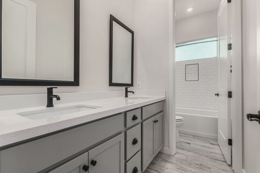 Furnished interior view inside a new home in Valencia at Granite Vista, Waddell (Image 12).