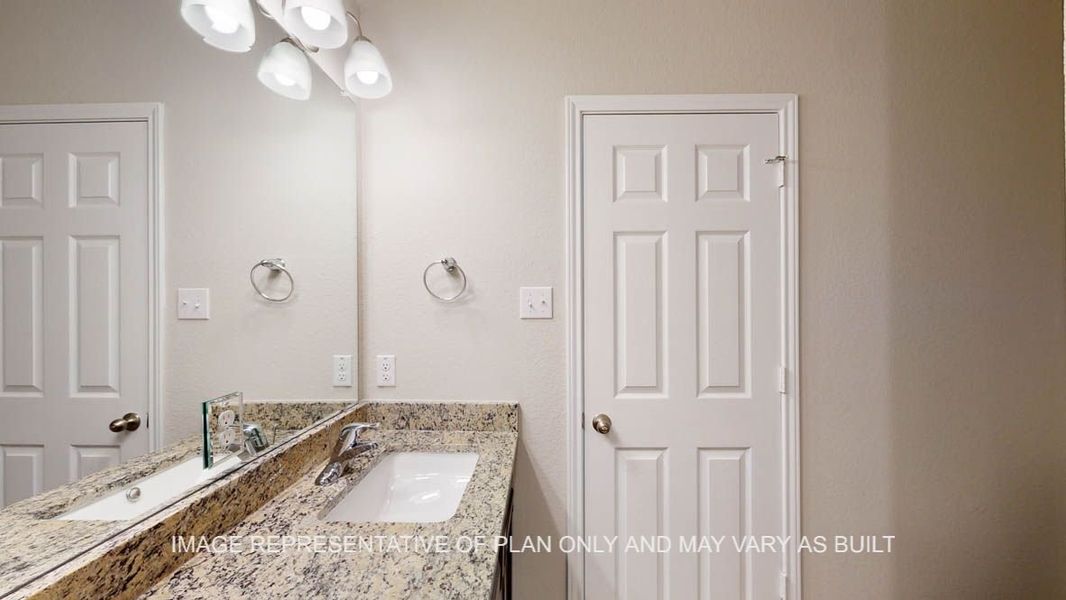 Furnished interior view inside a new home in Creekfall, Burnet (Image 10).