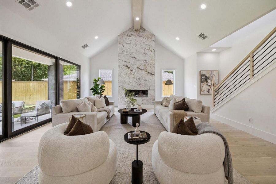 Furnished interior view inside a new home in , Houston (Image 5).
