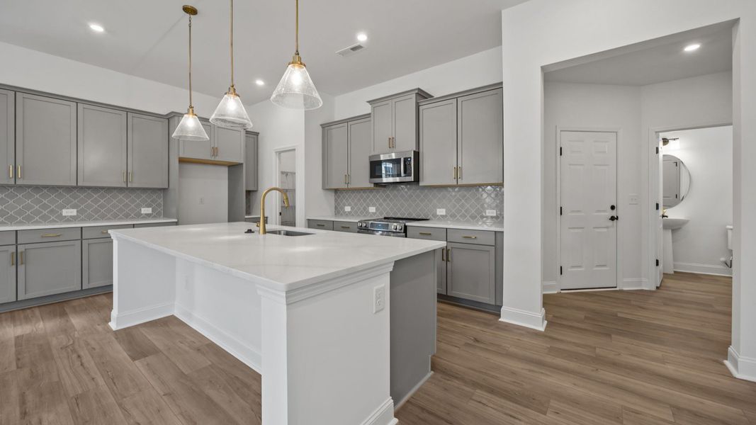 The Brentwood Plan by DRB Homes in River District, Charlotte NC.- Kitchen The Brentwood Plan by DRB Homes in River District, Charlotte NC.- Kitchen