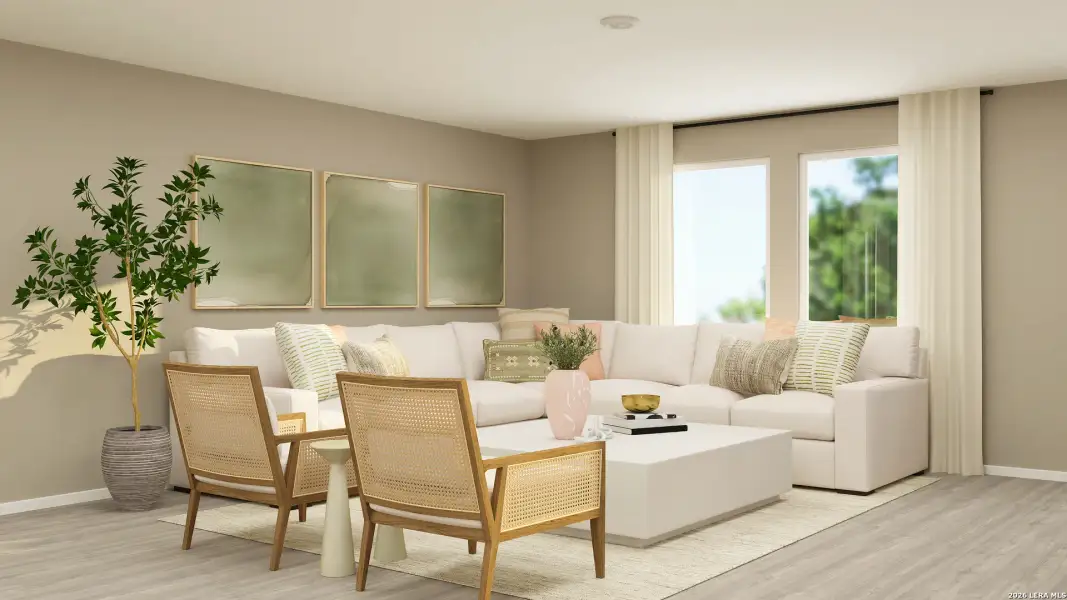 Furnished interior view inside a new home in Ridge View Estates, Seguin (Image 15).
