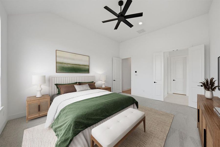 Furnished interior view inside a new home in Quail Hollow, Rockwall (Image 6).