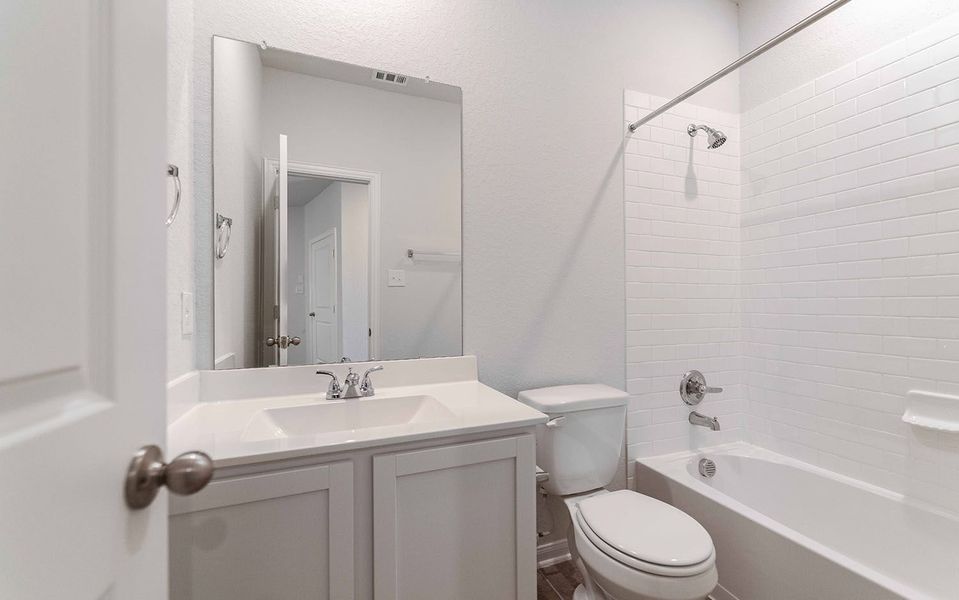 Furnished interior view inside a new home in Hennersby Hollow, San Antonio (Image 3).