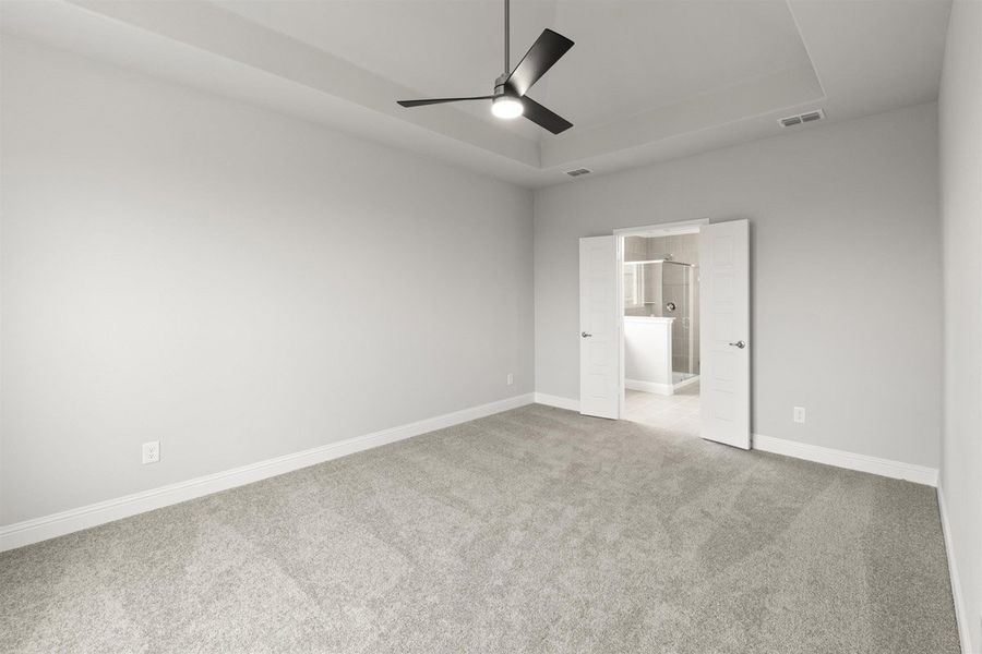 Spacious, unfurnished interior of a new home in The Reserve at Spiritas Ranch, Little Elm (Image 27). Spacious, unfurnished interior of a new home in The Reserve at Spiritas Ranch, Little Elm (Image 27).