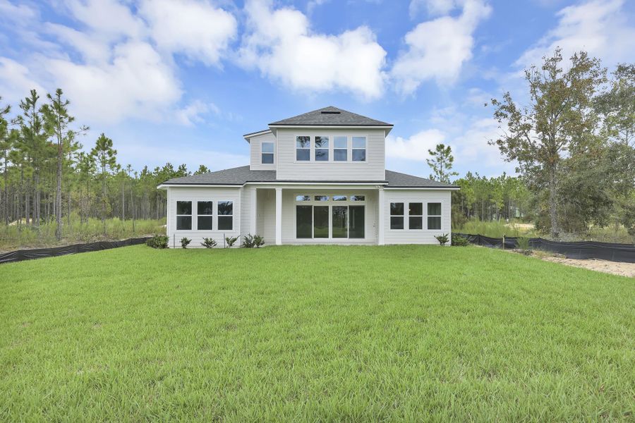 Representative exterior details of a home built from the Avondale II by Riverside Homes in Hidden Creek at SilverLeaf, St. Augustine (Image 50). Representative exterior details of a home built from the Avondale II by Riverside Homes in Hidden Creek at SilverLeaf, St. Augustine (Image 50).