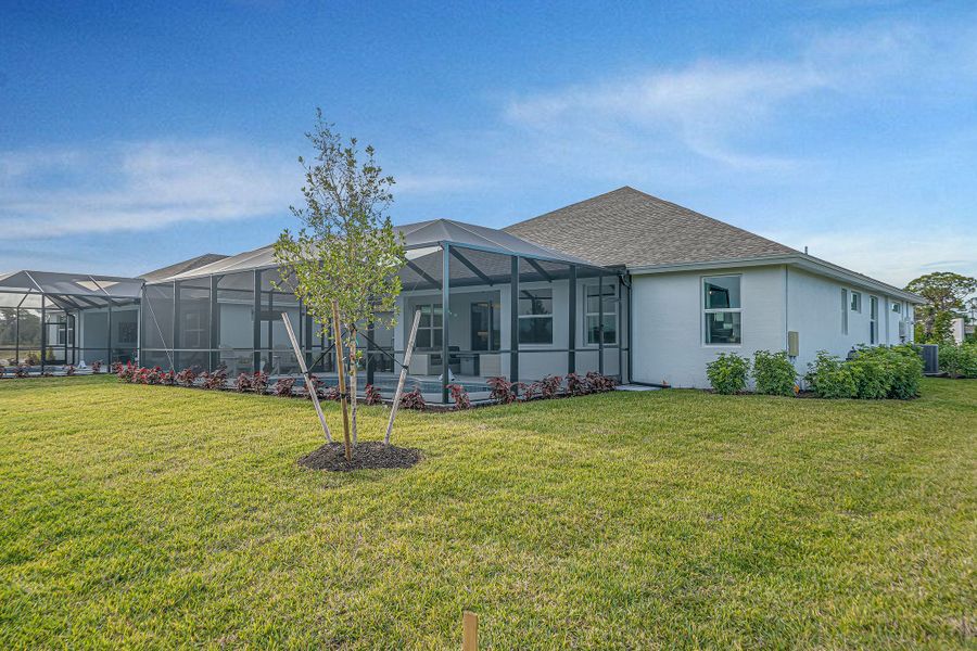 2D floor plan layout for the Cordella Jem by GHO Homes in High Pointe, Vero Beach, FL (Image 48).