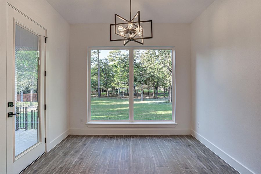 Informal dining area. Informal dining area.