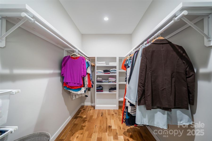 Walk in closet in primary