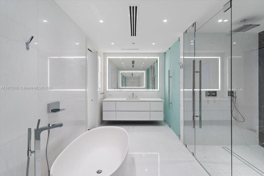 Furnished interior view inside a new home in , Miami (Image 9).