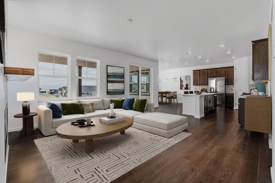 Furnished interior view inside a new home in Sterling Ranch Ascent Village, Littleton (Image 9).
