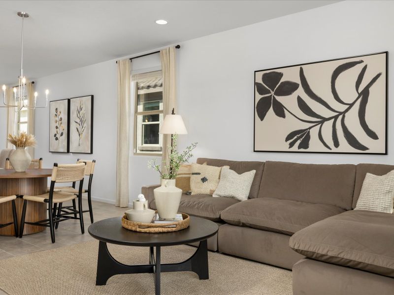 Furnished interior view inside a new home in Summerstone II, Marana (Image 5).