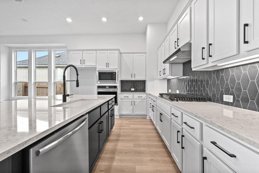 Furnished interior view inside a new home in Crosswinds, Kyle (Image 7). Furnished interior view inside a new home in Crosswinds, Kyle (Image 7).