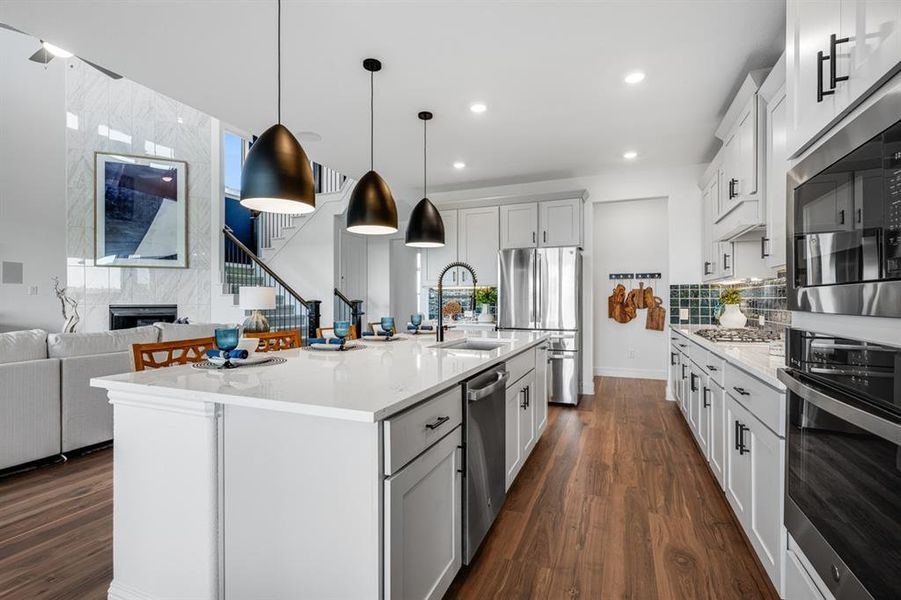 Furnished interior view inside a new home in , McKinney (Image 23).