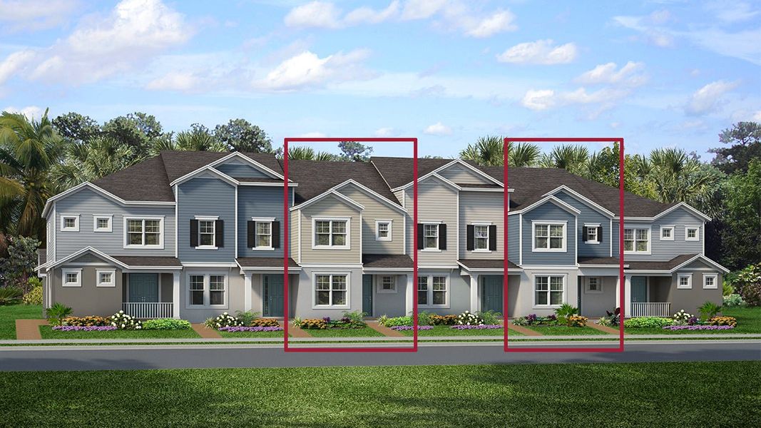 Front exterior of a new home in Townwalk at Babcock Ranch, Punta Gorda, FL, highlighting curb appeal (Image 1). Front exterior of a new home in Townwalk at Babcock Ranch, Punta Gorda, FL, highlighting curb appeal (Image 1).
