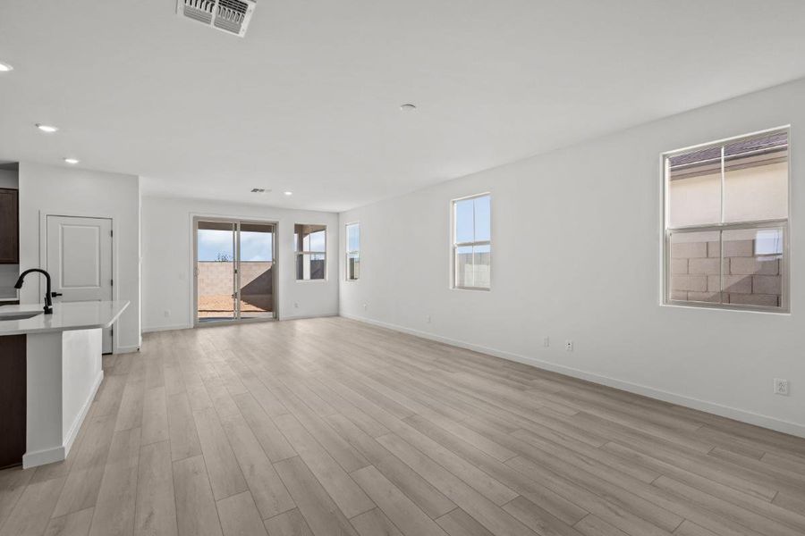 Spacious, unfurnished interior of a new home in The Traditions at Teravalis, Buckeye (Image 9). Spacious, unfurnished interior of a new home in The Traditions at Teravalis, Buckeye (Image 9).