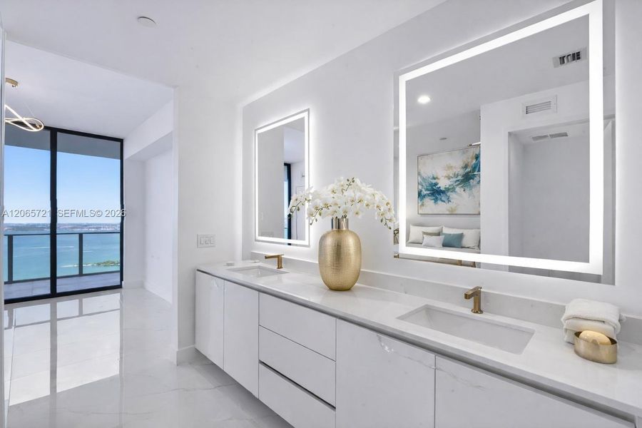 Furnished interior view inside a new home in Aria Reserve, Miami (Image 9). Furnished interior view inside a new home in Aria Reserve, Miami (Image 9).