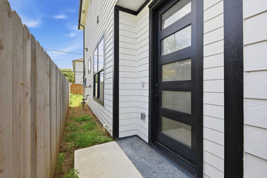 Exterior details and patio area of a home in , Houston (Image 15). Exterior details and patio area of a home in , Houston (Image 15).