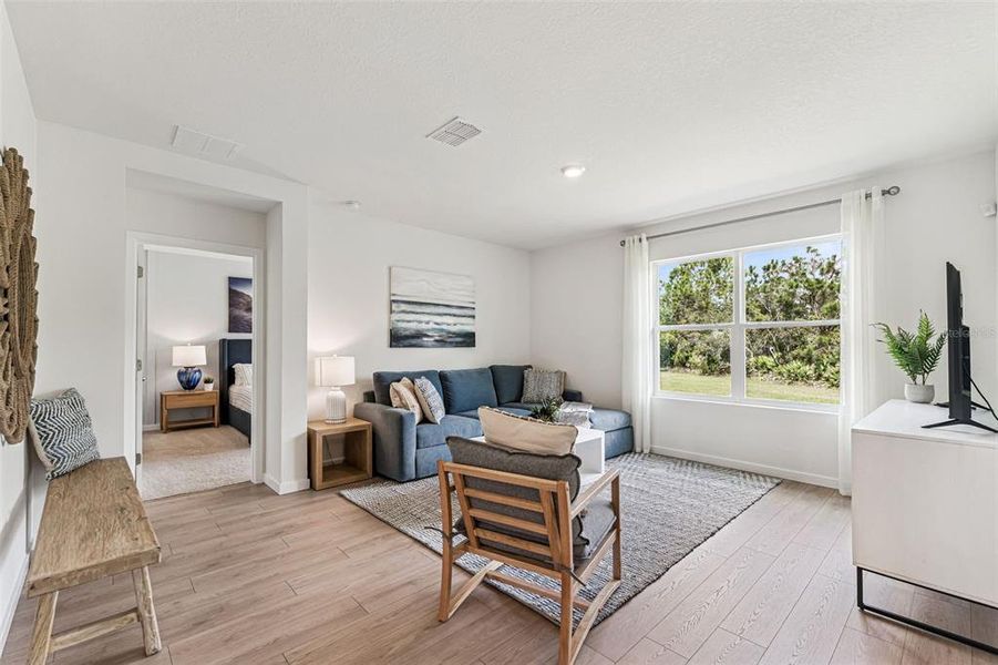 Furnished interior view inside a new home in Wynwood, Ocoee (Image 5). Furnished interior view inside a new home in Wynwood, Ocoee (Image 5).