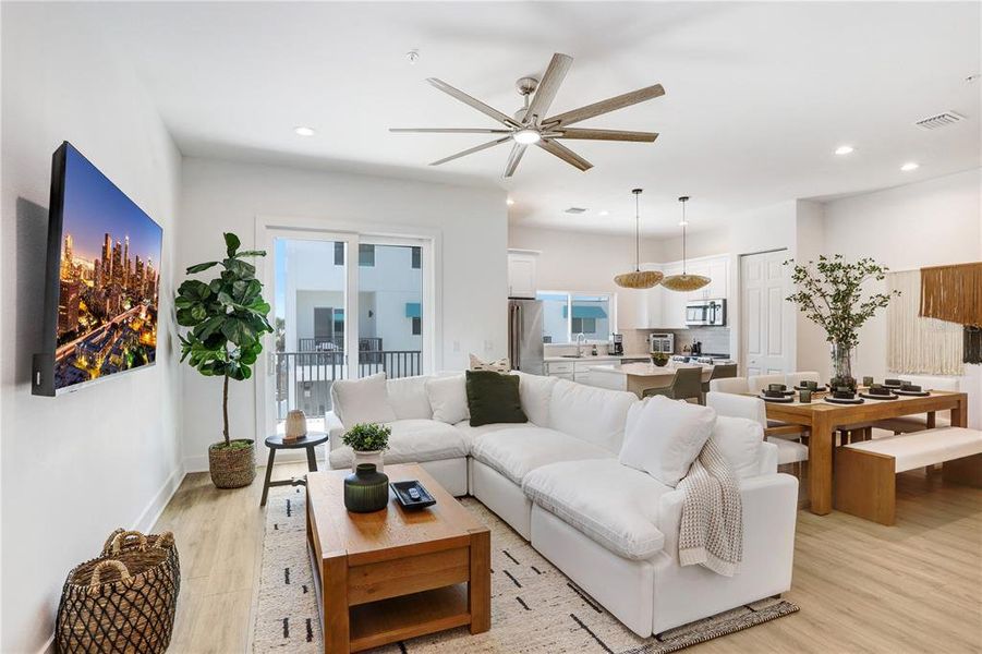 Furnished interior view inside a new home in , St. Petersburg (Image 9).