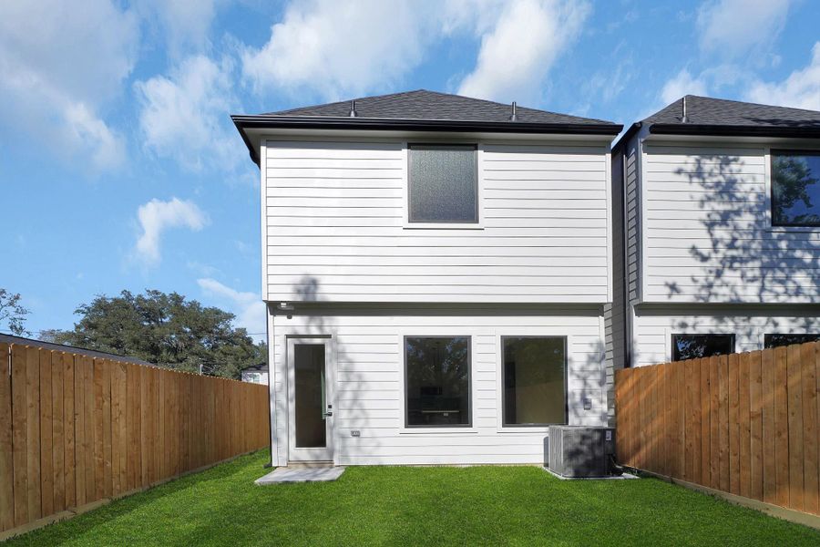 Exterior details and patio area of a home in , Houston (Image 22). Exterior details and patio area of a home in , Houston (Image 22).