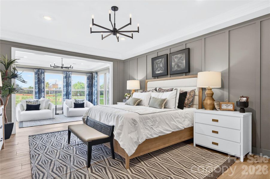 Furnished interior view inside a new home in , Mooresville (Image 7).