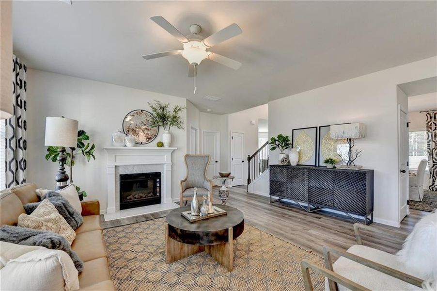 Furnished interior view inside a new home in , Auburn (Image 28).