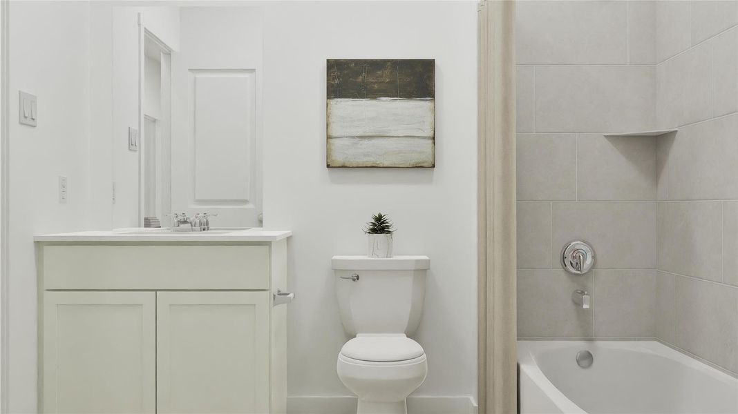 Furnished interior view inside a new home in Waterstone, Kyle (Image 24).