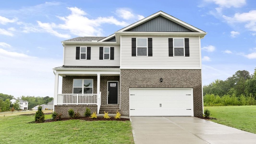 Representative exterior photo of a completed home built from the GALEN by D.R. Horton in Baker Farm, Youngsville, NC (Image 21).