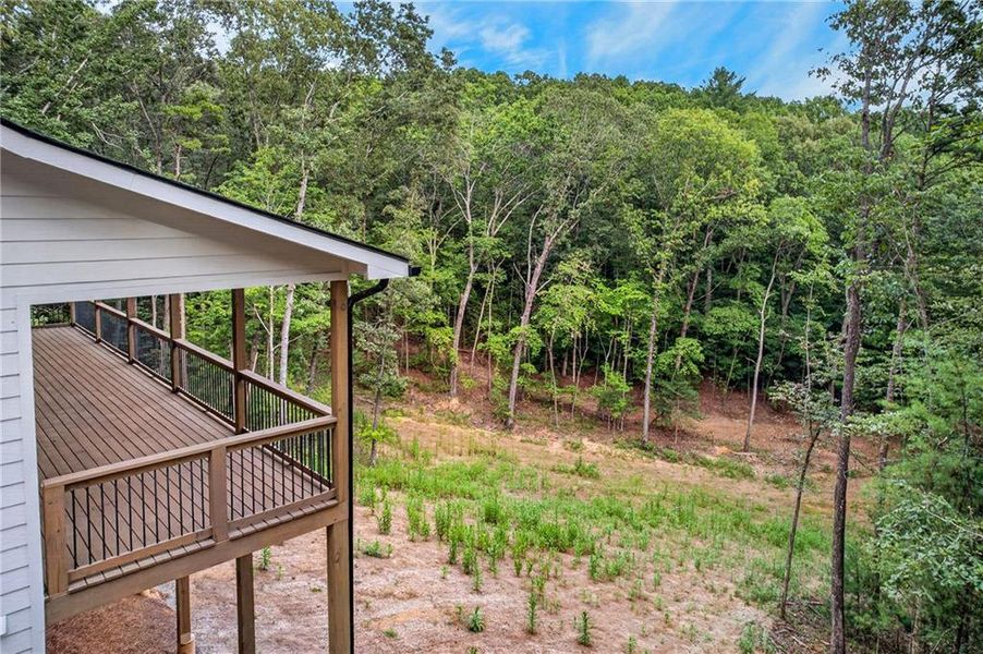 Exterior details and patio area of a home in , Ellijay (Image 28).
