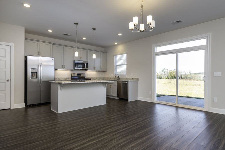 Representative furnished interior of a home built from the The Ashworth by Cothran Homes in Holly Ridge, Greenville (Image 10).