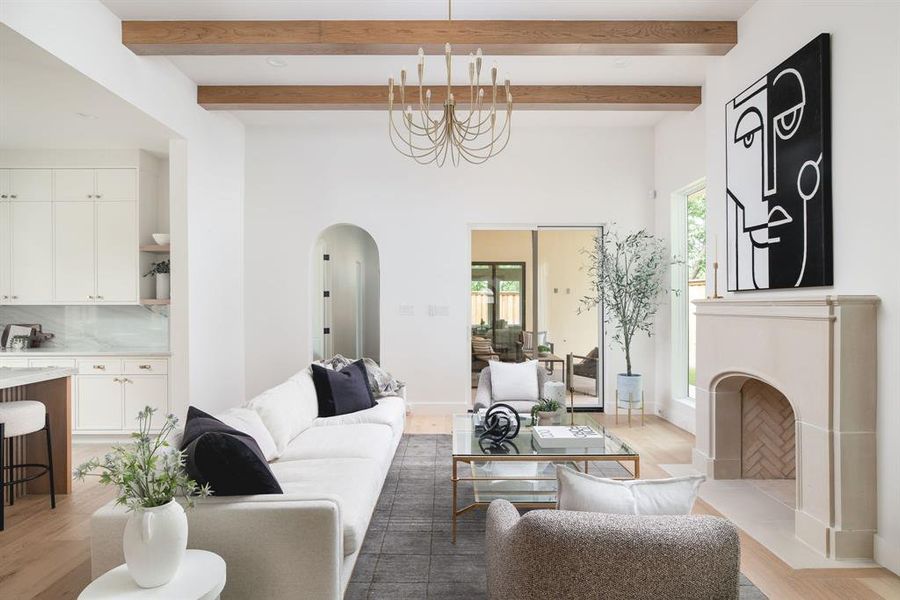 Furnished interior view inside a new home in , Dallas (Image 9).