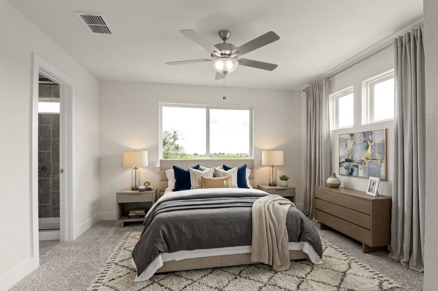 Furnished interior view inside a new home in Saddle Creek Twinhomes, Georgetown (Image 5). Furnished interior view inside a new home in Saddle Creek Twinhomes, Georgetown (Image 5).