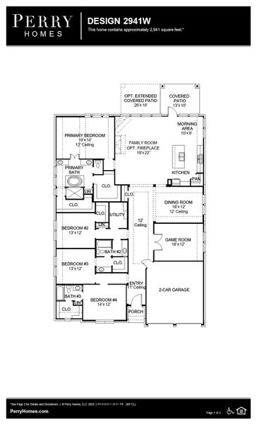 Floor Plan for 2941W