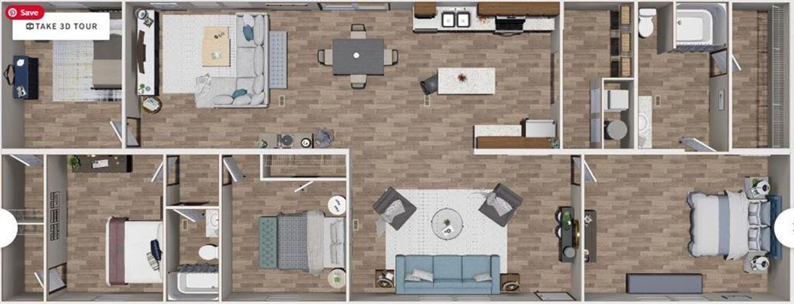 2D floor plan layout of this home in , Dawsonville, GA (Image 5).