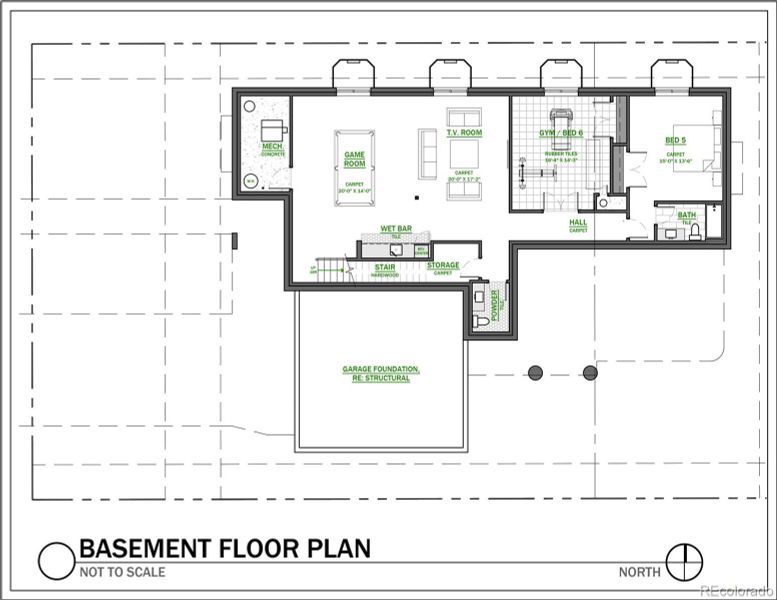 2D floor plan layout of this home in , Denver, CO (Image 5).