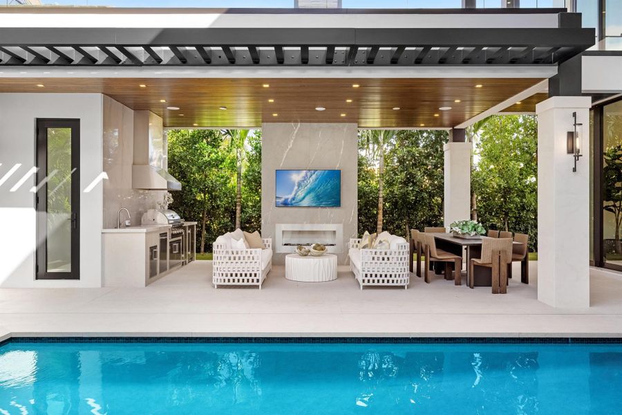 Exterior details and patio area of a home in , Boca Raton (Image 24). Exterior details and patio area of a home in , Boca Raton (Image 24).