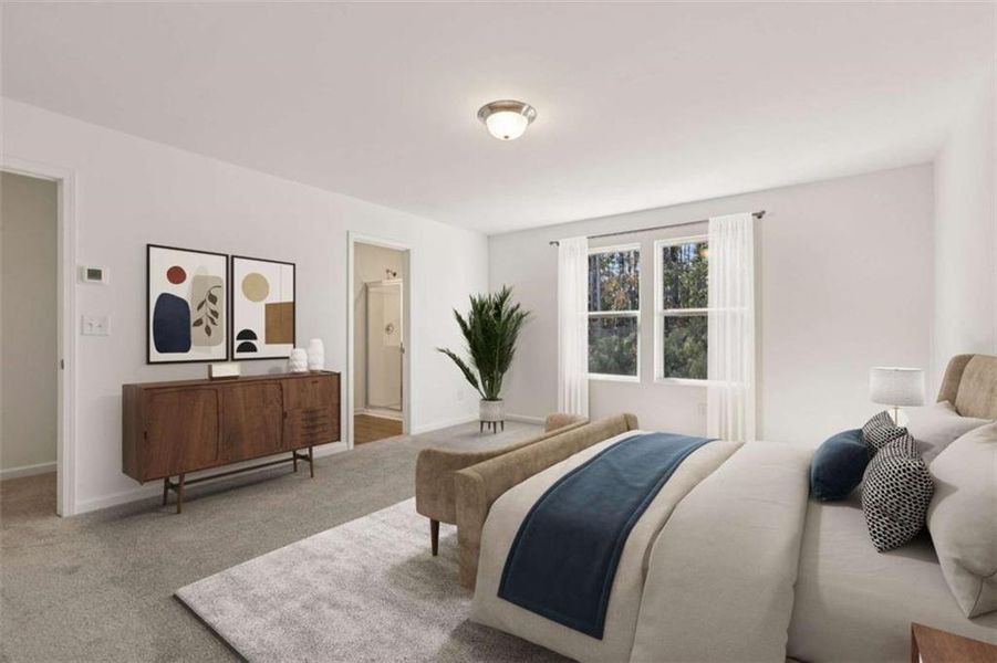 Furnished interior view inside a new home in The Pointe at Heron Bay, Locust Grove (Image 14).