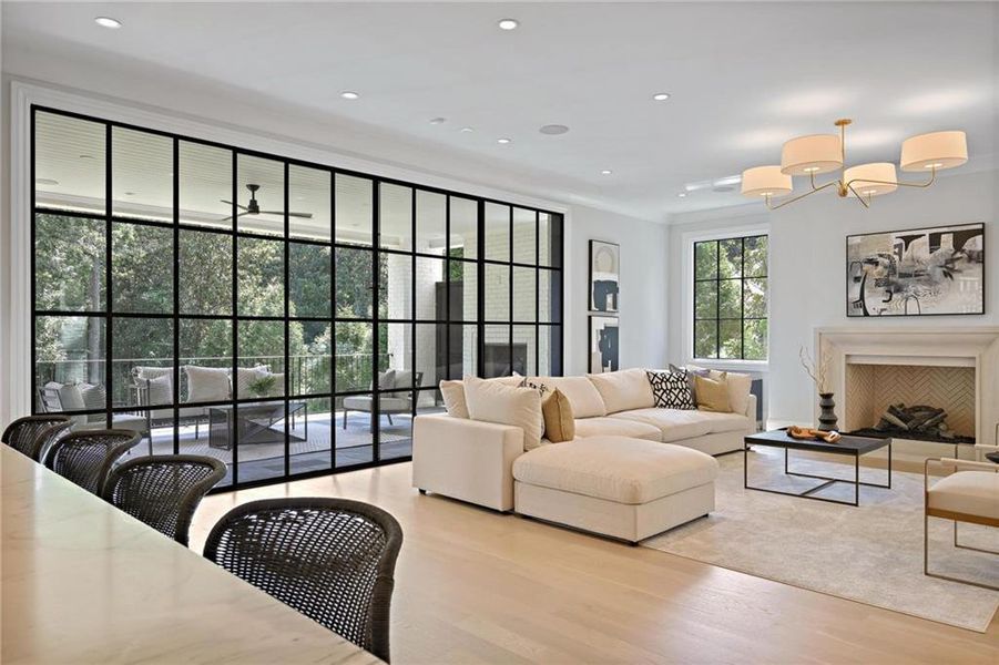 Furnished interior view inside a new home in , Atlanta (Image 42).