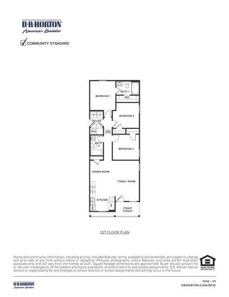 2D floor plan layout of this home in Cartwright Mays, Crandall, TX (Image 2). 2D floor plan layout of this home in Cartwright Mays, Crandall, TX (Image 2).