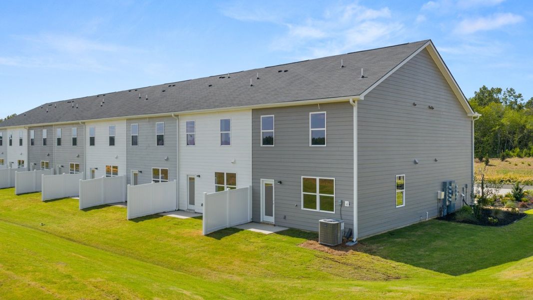 Exterior details and patio area of a home in Weatherstone, Grovetown (Image 29).