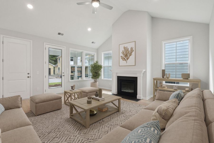 Furnished interior view inside a new home in Miller's Crossing, Johns Island (Image 12).