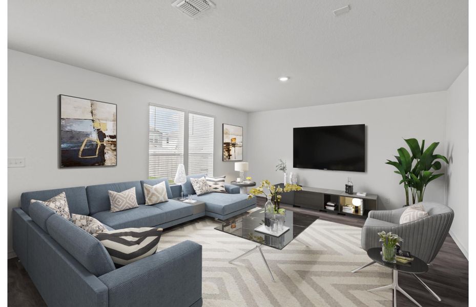 Representative furnished interior of a home built from the Sandalwood by Centex in Dove Song, Marion (Image 10).