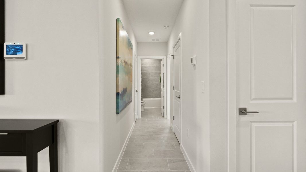 Representative furnished interior of a home built from the Castaway by DRB Homes in Willowbrook North, Winter Haven (Image 57).