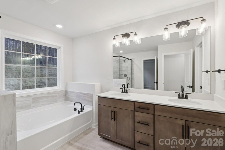 Furnished interior view inside a new home in Falls Cove, Troutman (Image 7). Furnished interior view inside a new home in Falls Cove, Troutman (Image 7).